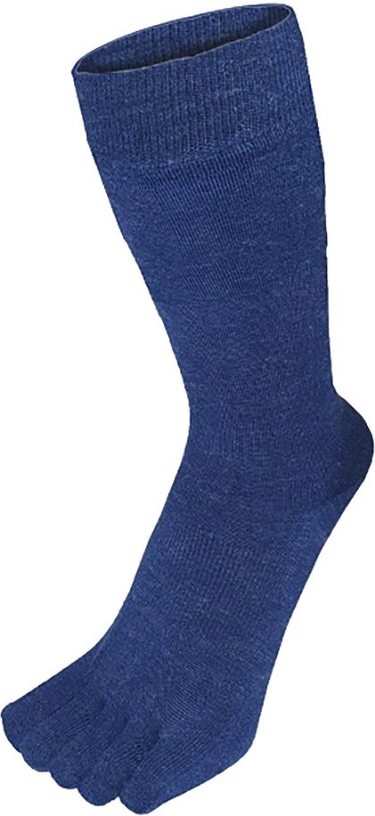 TOETOE - Herren- & Damen-Outdoorsocken aus weicher Wolle mit Feuchtigkeitsableitung - Knöchellang - Denim Blau