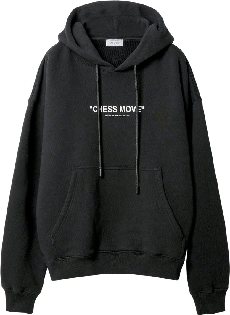 Off-White Chess Move Schwarzer Skate Hoodie