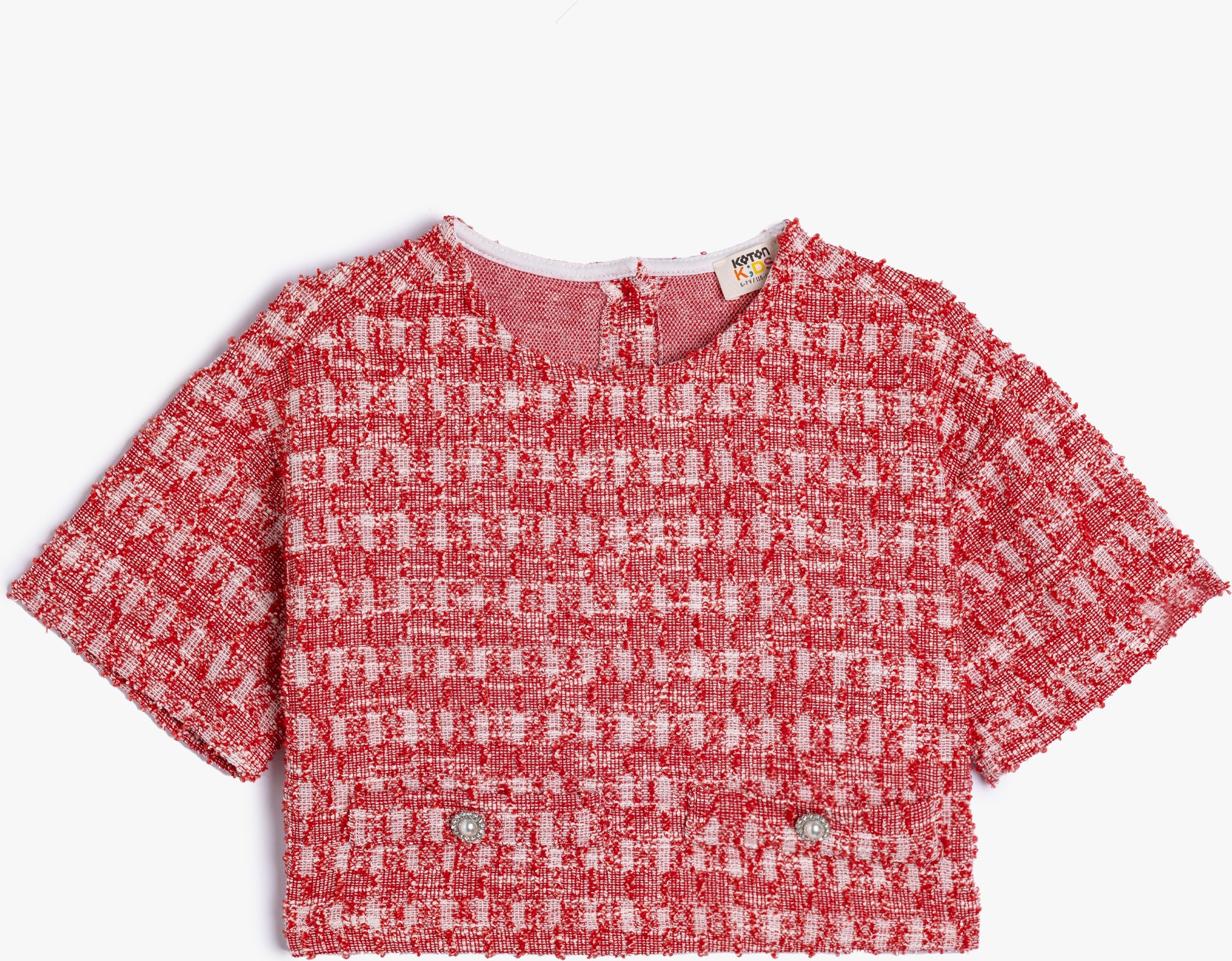 Koton Bluse Kurzärmelig Rundhalsausschnitt Bluse