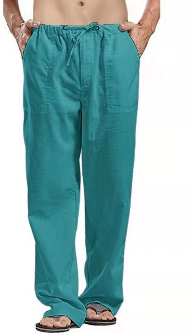 Herren Full-Size Kordelzug Gerade Schnitt Hose Übergrößen