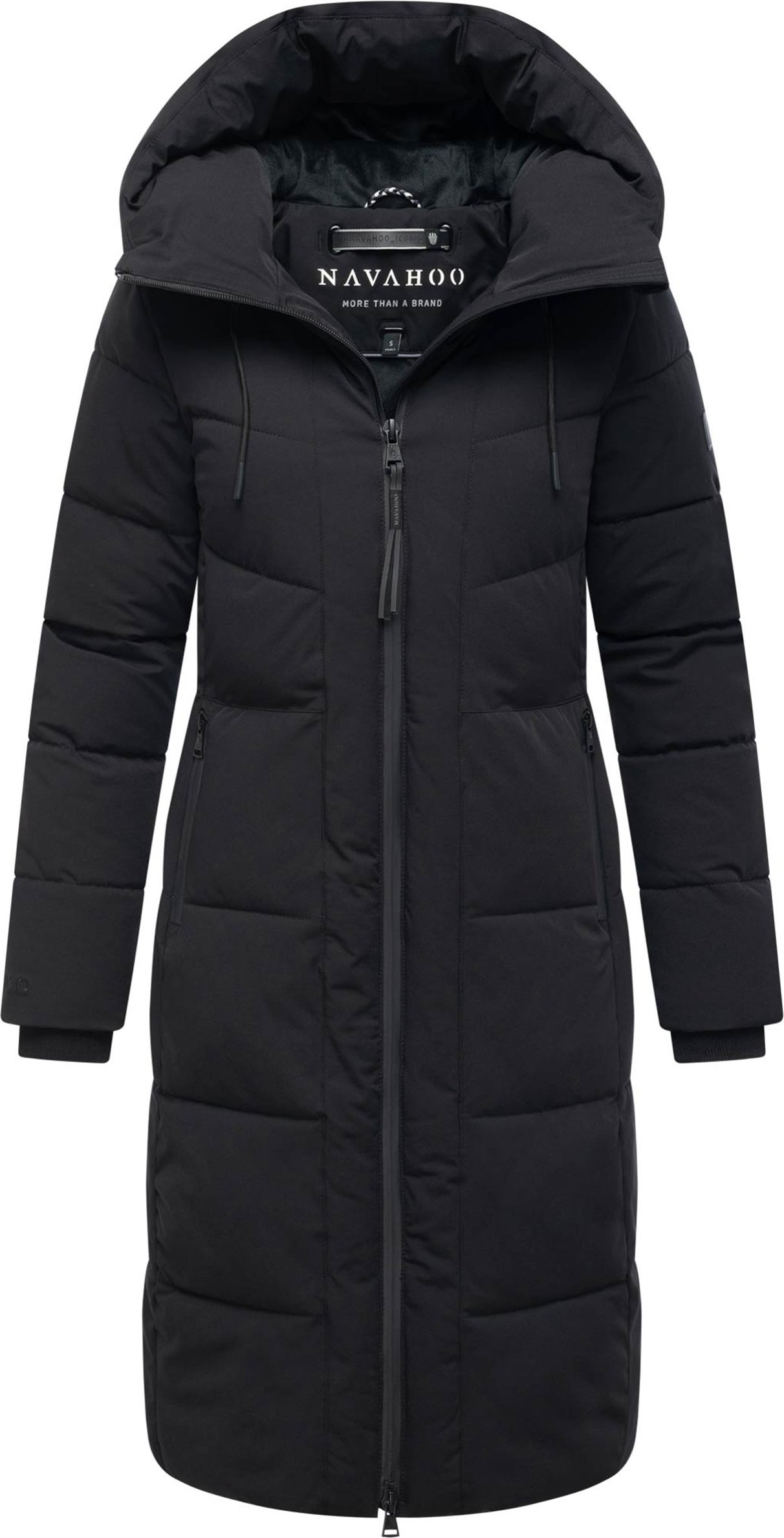 Thumbnail - Navahoo Damen Winter Steppmantel SCHOKOKUSS – elegant, warm & funktional