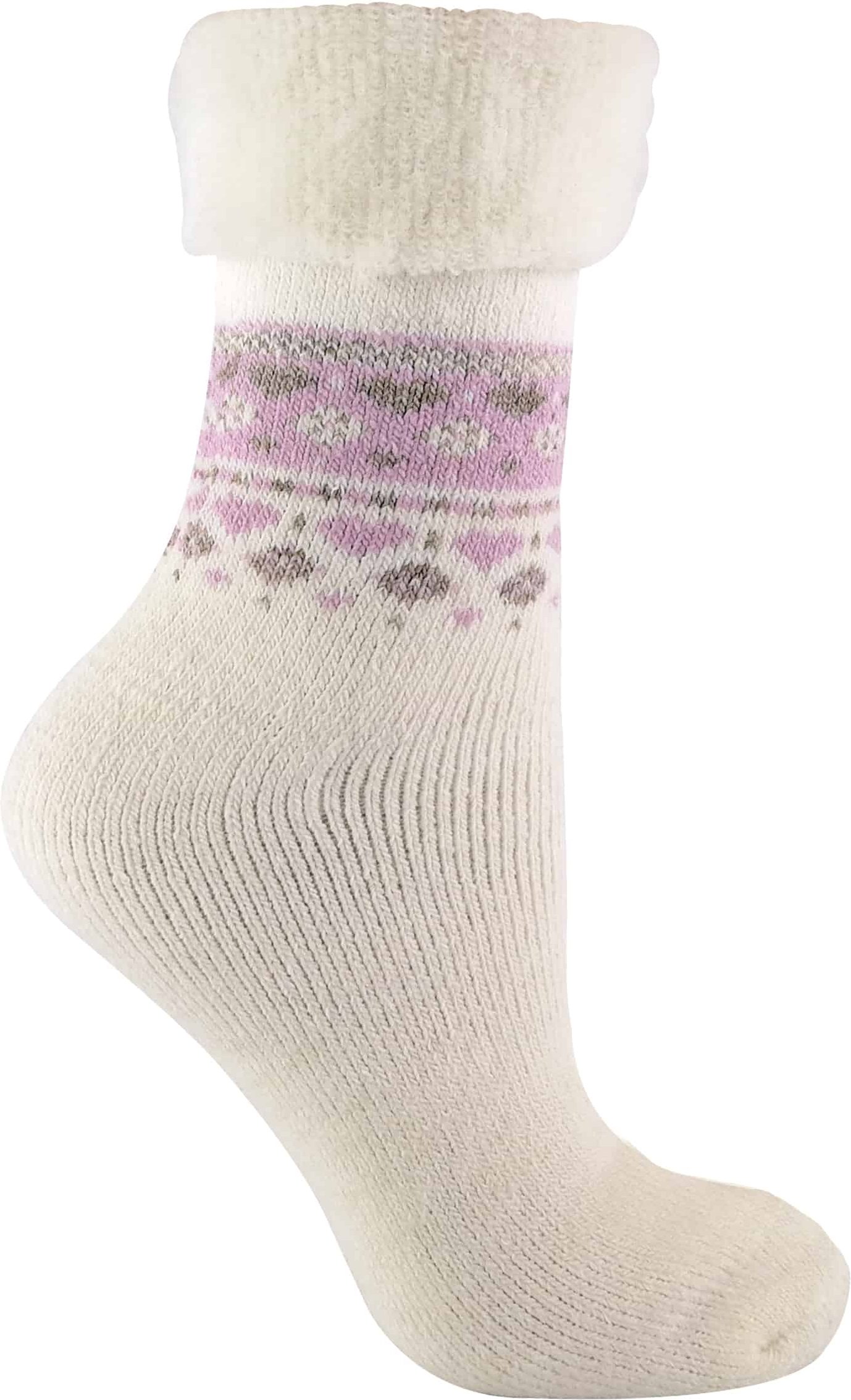 Sock Snob Damen Turn Over Top Warme Thermo-Winter-Nordic-Bettsocken