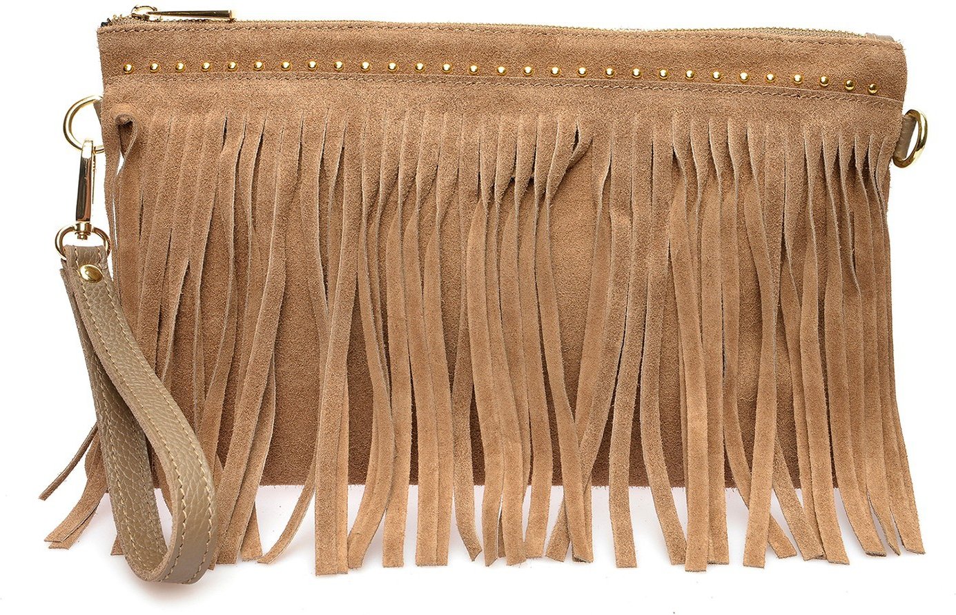 Anna Luchini Beige Leder Tasche