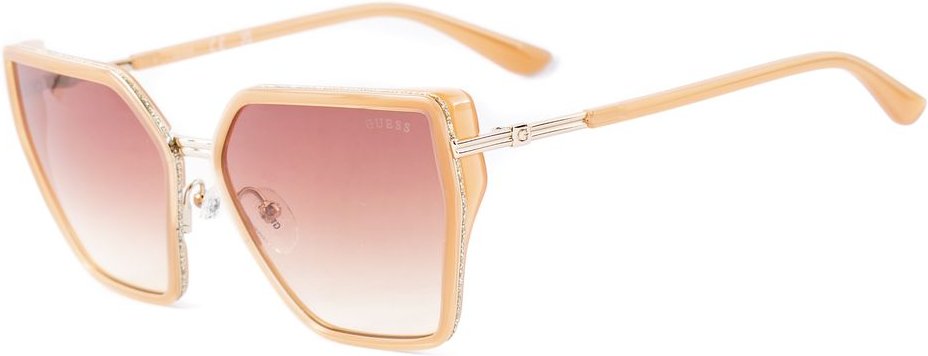 Guess Beigefarbene Harz-Sonnenbrille
