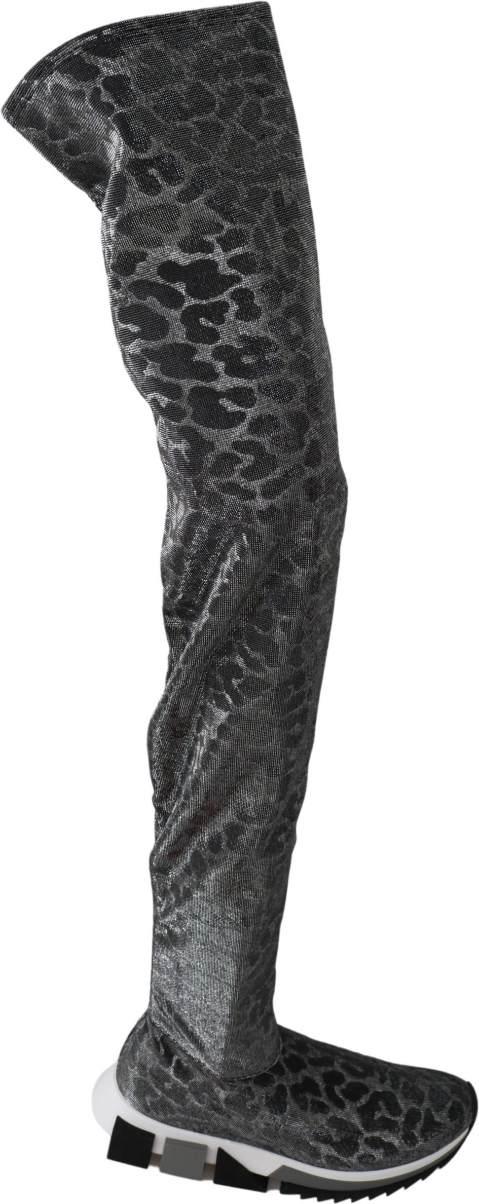 Dolce & Gabbana Femme Gris Léopard Chaussures Chaussures Booties Sneakers High Top