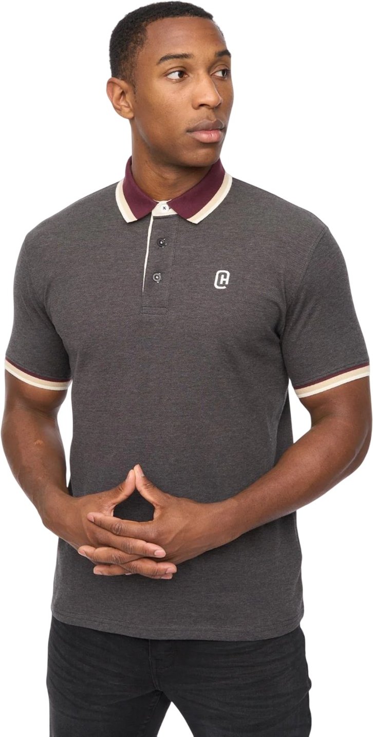 Crosshatch - "Chimlacks" Poloshirt für Herren (Schwarz)