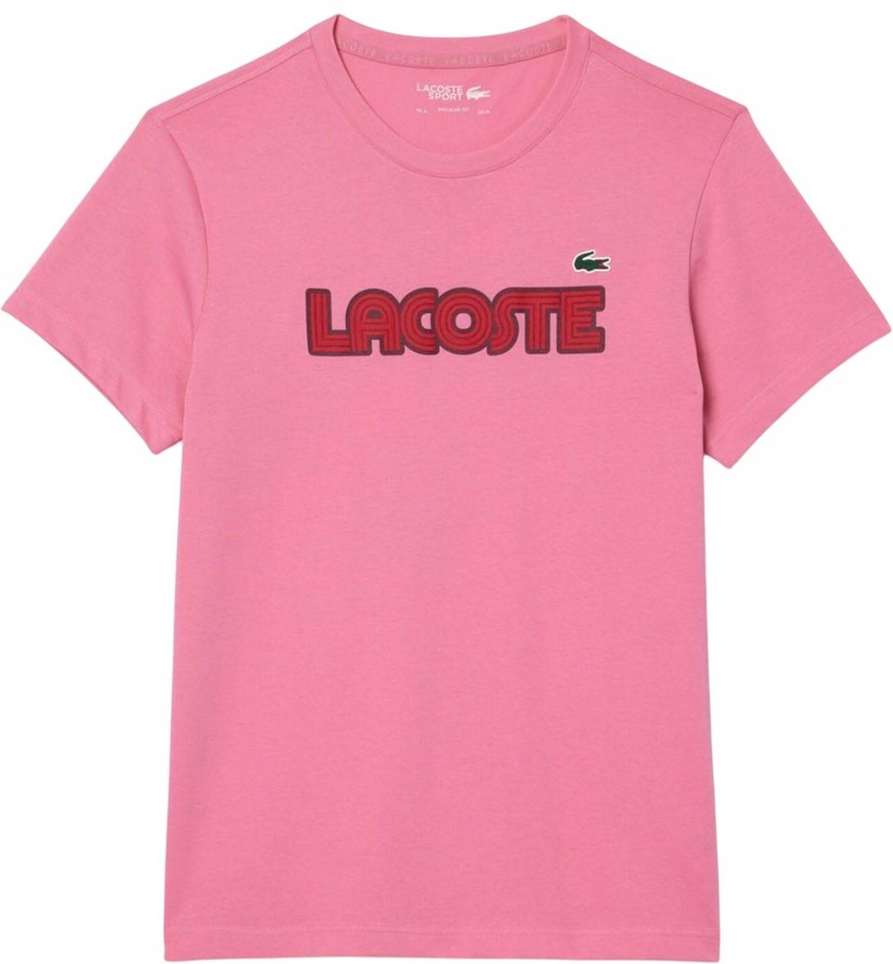 Thumbnail - Lacoste - Extratrocken T-Shirt für Herren Baumwolle - Sport (Pink)