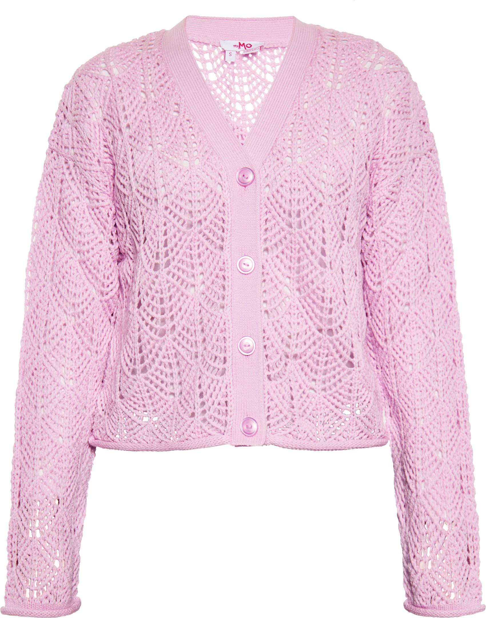 Mymo Strickjacke Damen Rosa