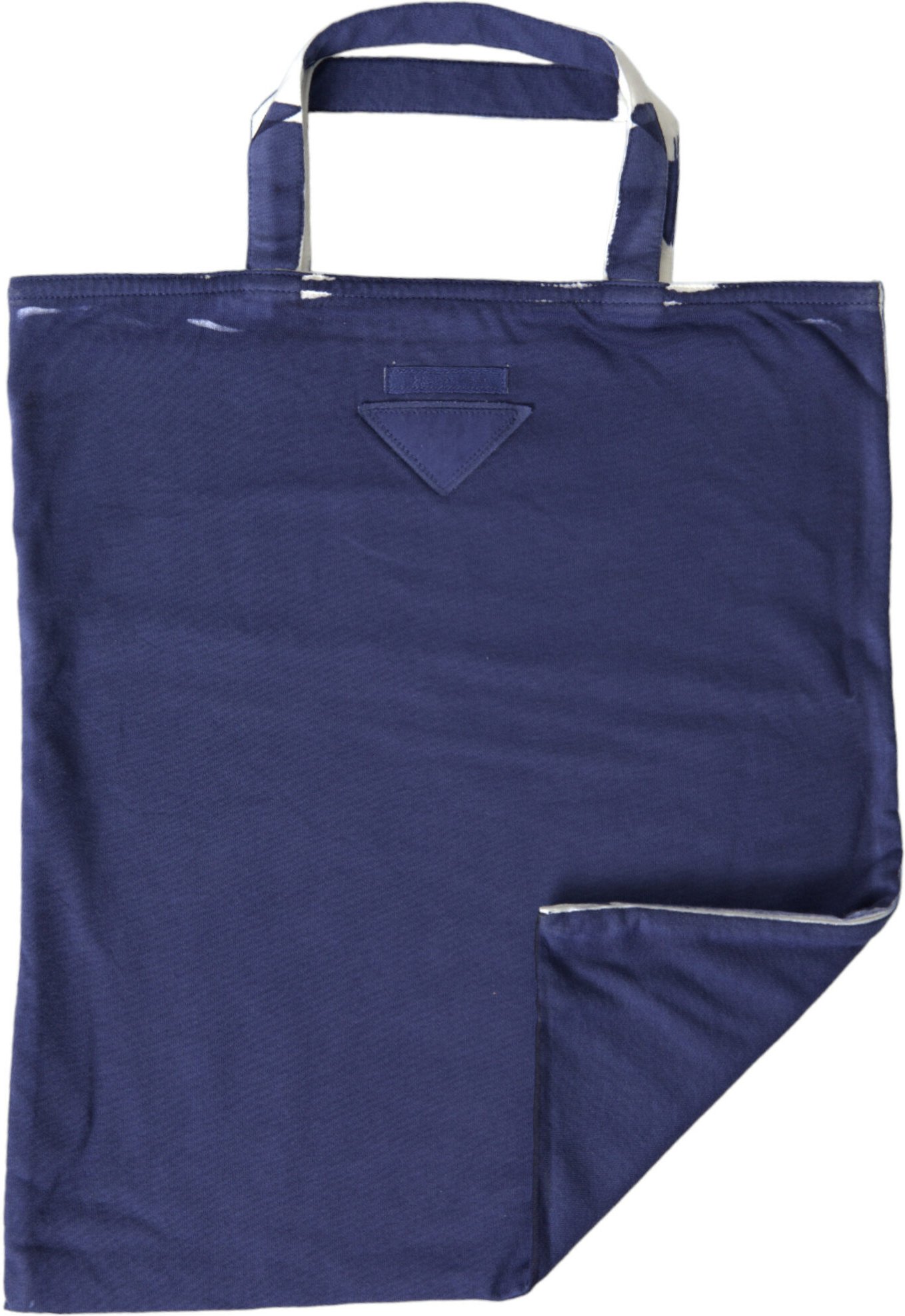 Blaues Jerseystoff-Logo Schulter-Einkaufs-Tote Tasche