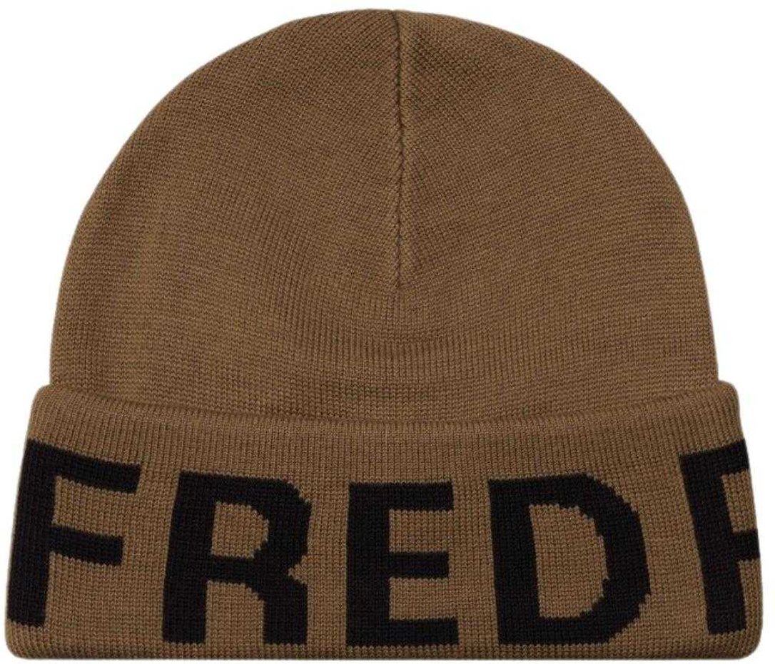 Fred Perry Oversized-Logo-Mütze (Stone)