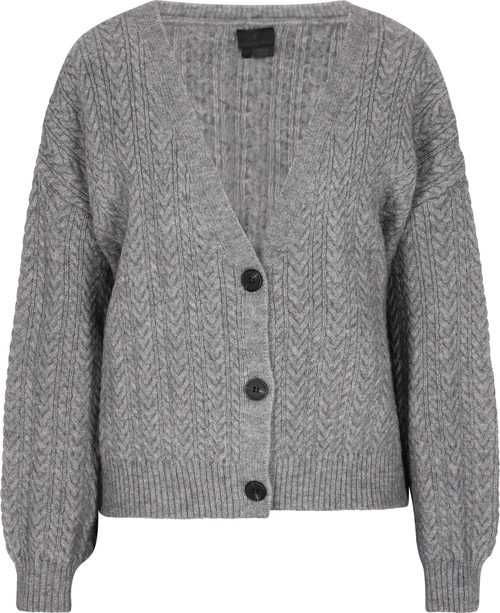 Dreimaster Cardigan Damen Grau Melange