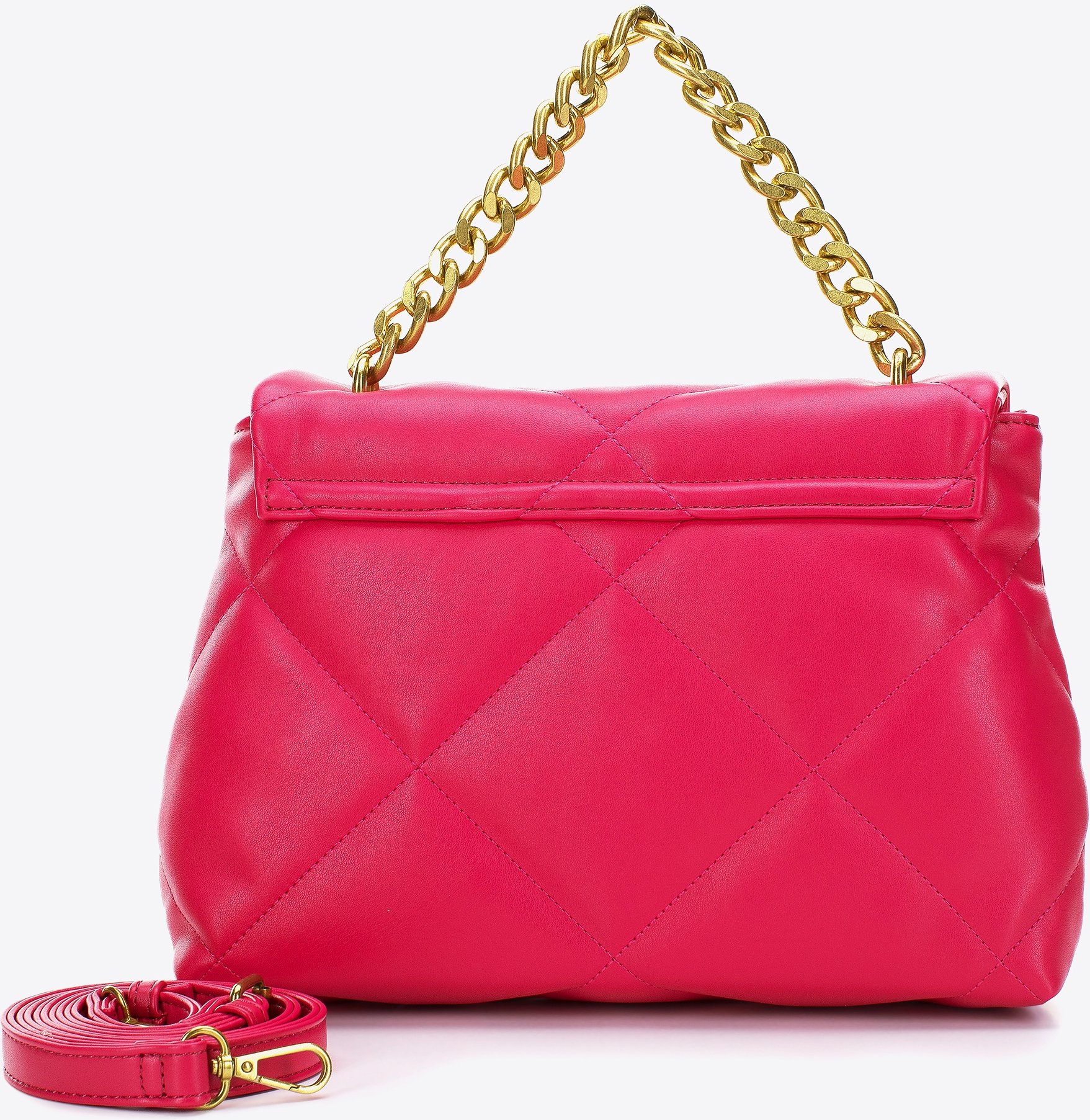 Wittchen Damen-Umhängetasche aus weichem Öko-Leder, gesteppt, mit Kette