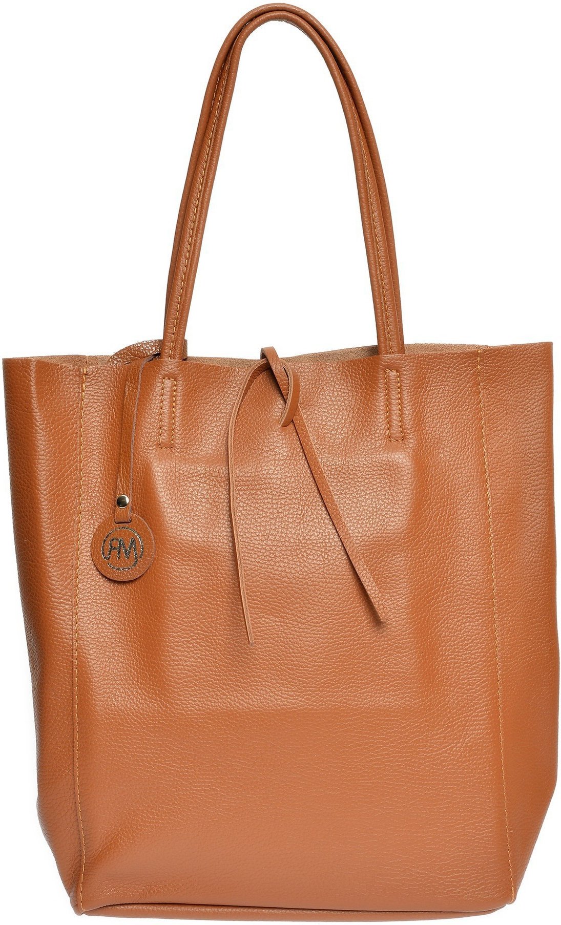 Roberta M Braune Lederhandtasche