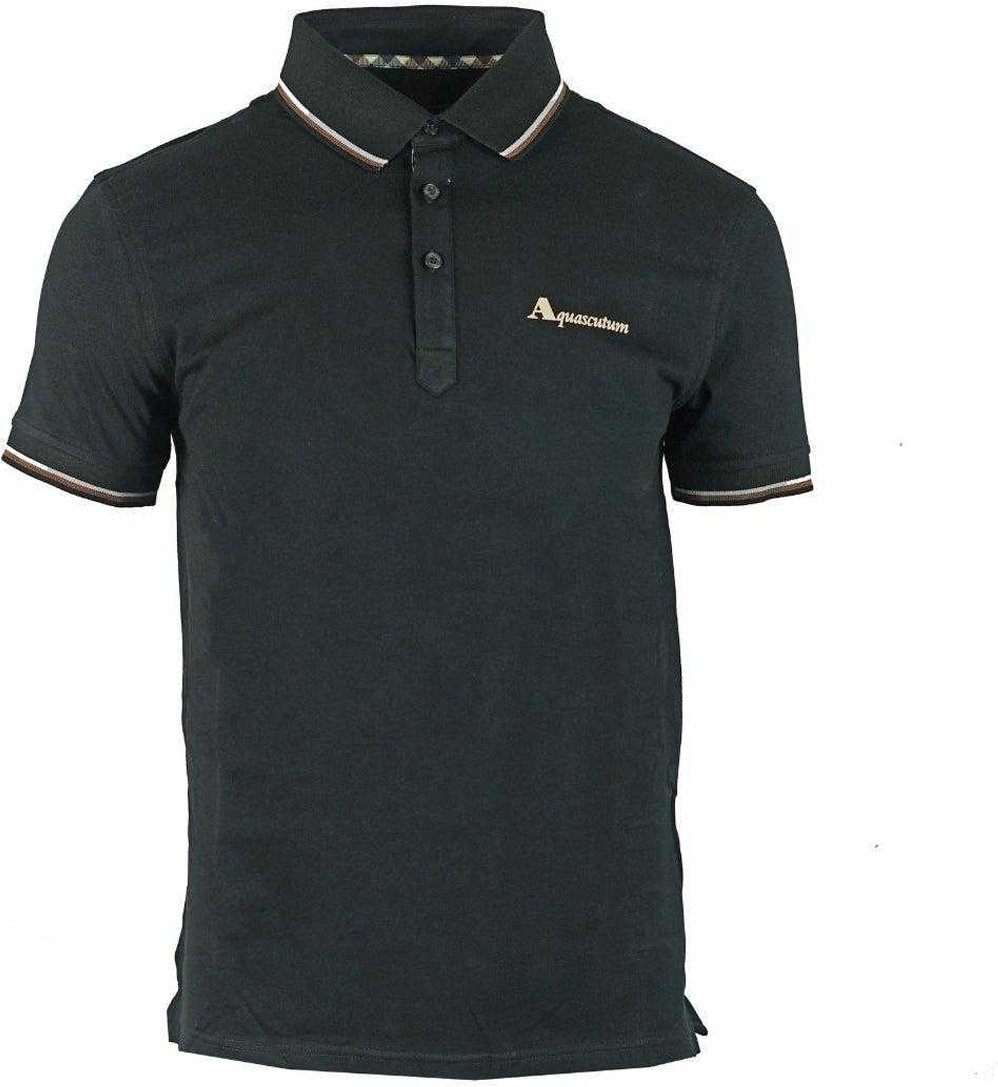 Aquascutum - Poloshirt für Herren/Damen Unisex (Schwarz)