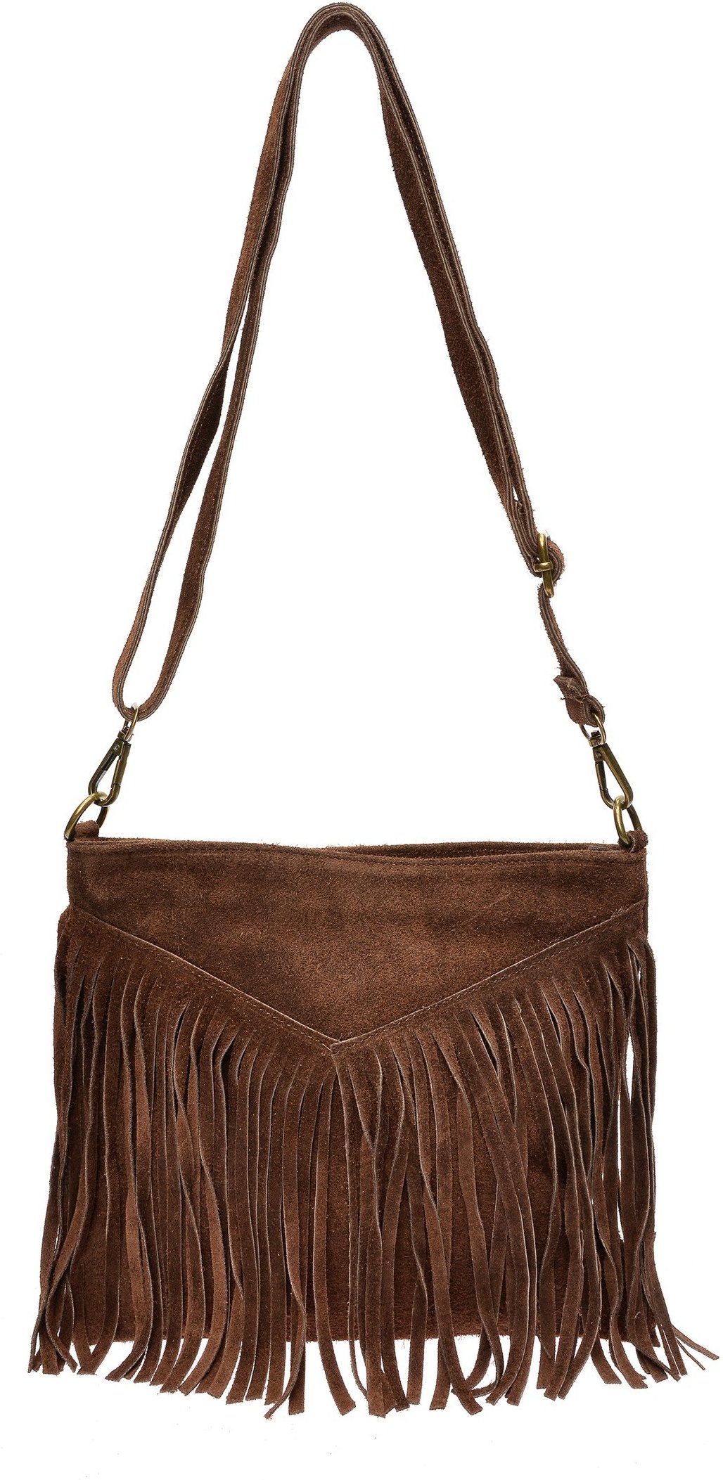Roberta M Mahagoni Leder Tasche