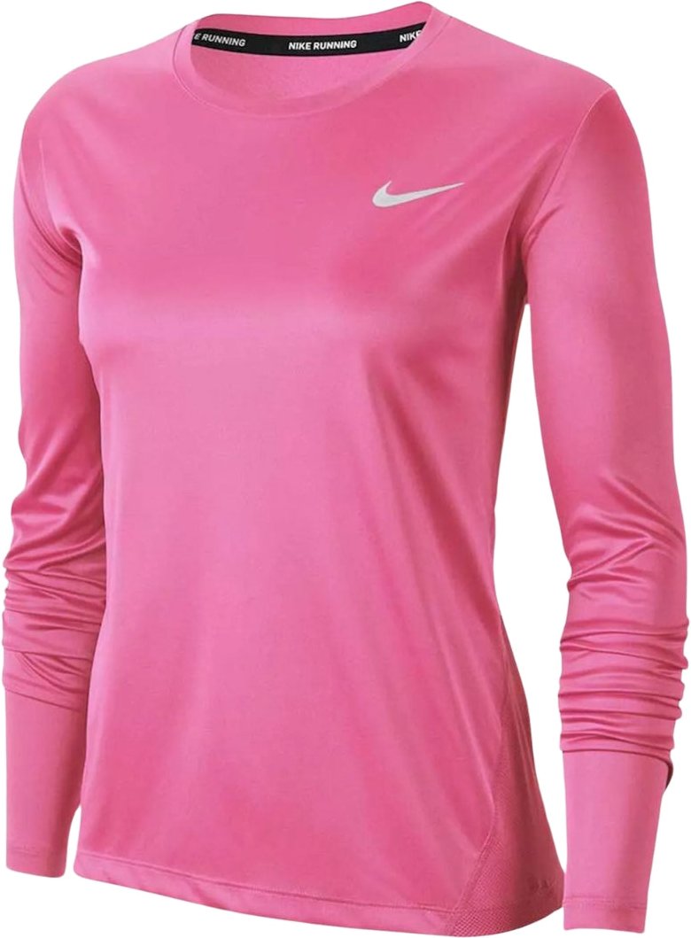Nike Langarm-laufoberteil In Rosa