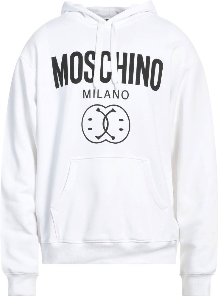 Moschino Milano - Weißer Hoodie Mit Doppel-smiley