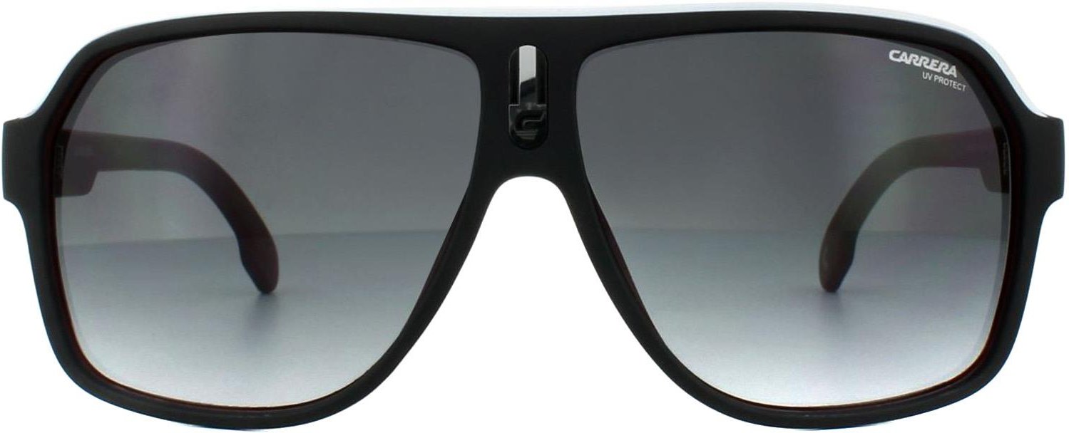 Carrera Aviator Unisex Schwarz Weiß Rot Dunkelgrau Gradient Sonnenbrille
