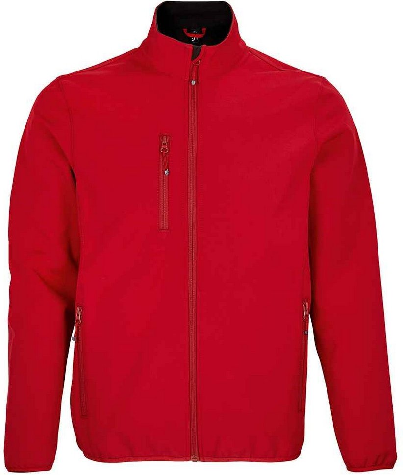 Thumbnail - SOLS Herren Falcon Recycled Soft Shell Jacke (Pepper Red)