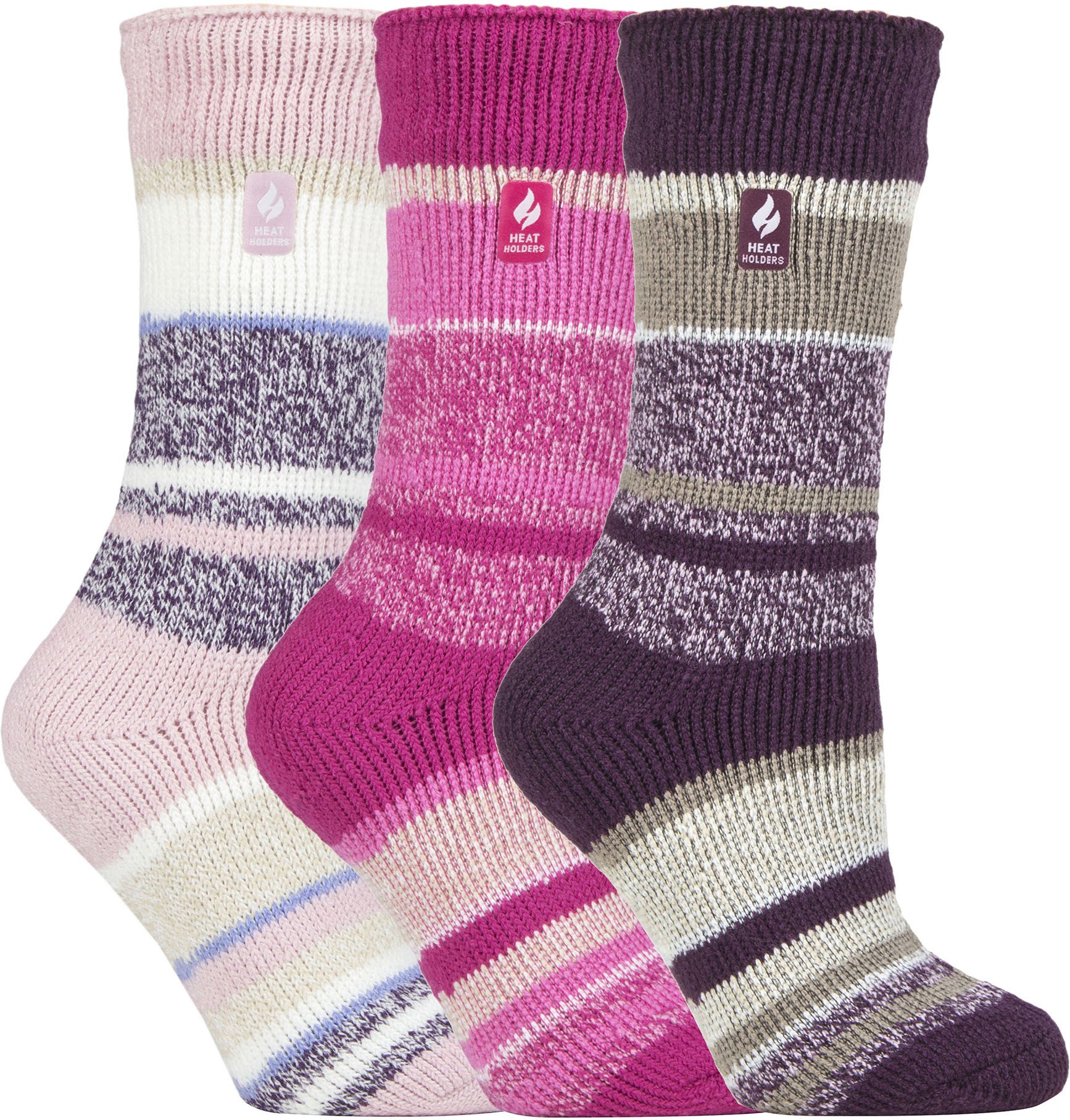 HEAT HOLDERS - 3er-Pack Multipack Damen Isolierte Thermo-Socken für den Winter - Sydney