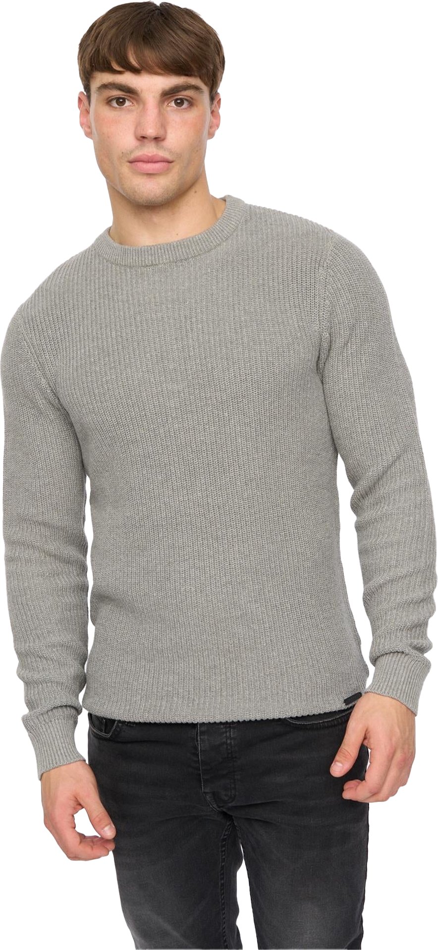 Crosshatch - "Jampster" Sweatshirt für Herren, Rundhalsausschnitt, Jerseyware (Grau)