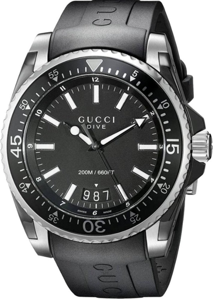 Gucci YA136204 Dive Schwarz Herrenuhr