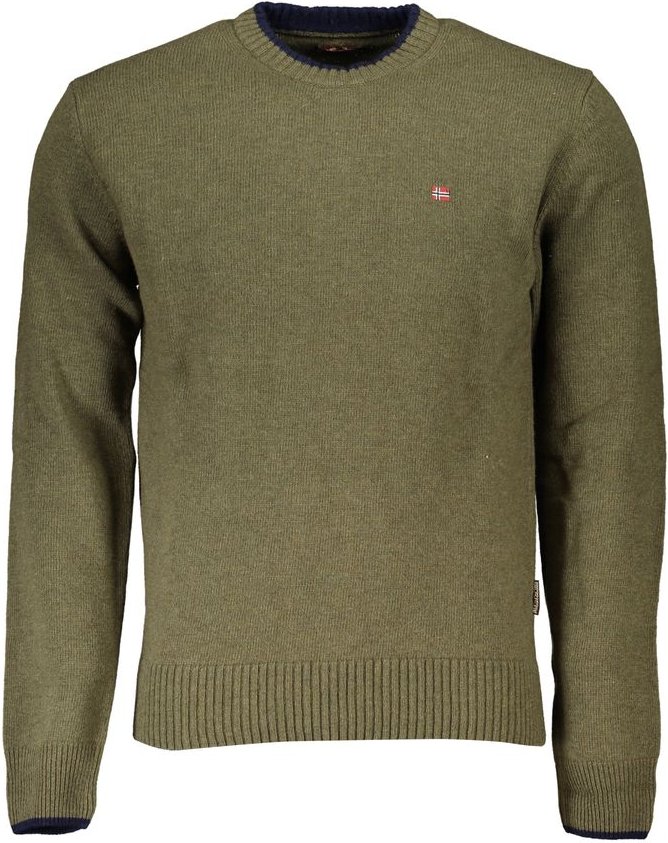 Rundhals-Pullover Grün