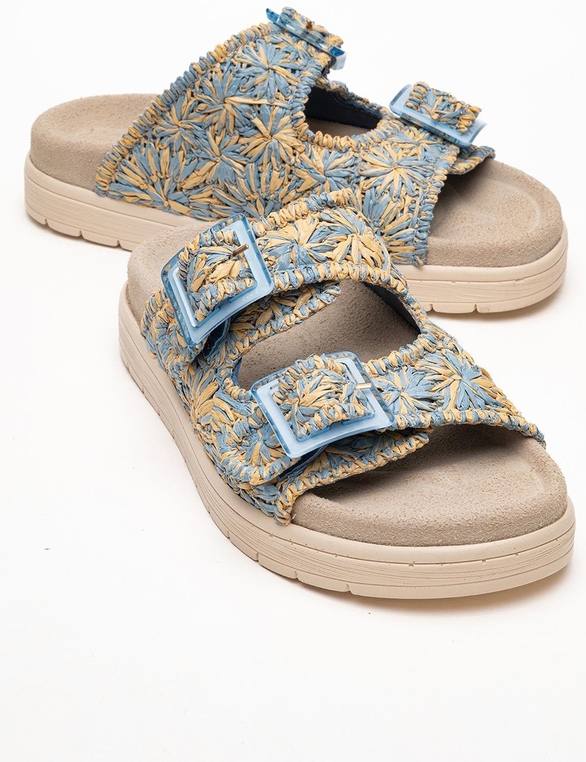 Milana Leder Double‑Strap Sandale (Women)