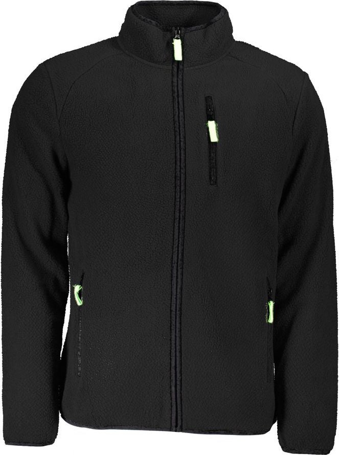 Norwegen 1963 Schwarzer Polyester Herrenpullover