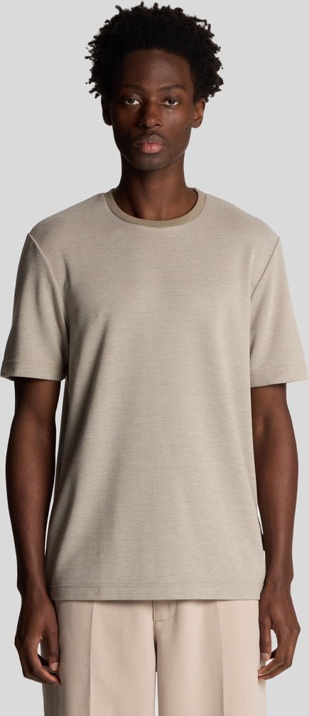 Lyle & Scott Zweifarbiges T-Shirt – Gestromt