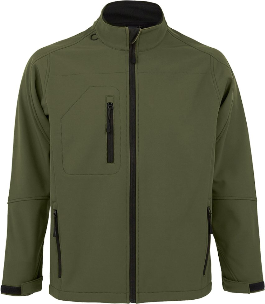 SOLS Mens Relax Soft Shell Jacket (atmungsaktiv, winddicht und wasserabweisend) (Dunkelgrün)