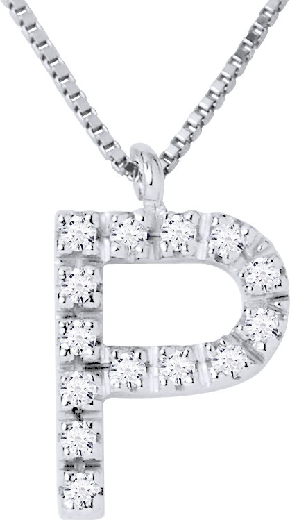 DIADEMA - Halskette mit Diamanten - P - Weißgold