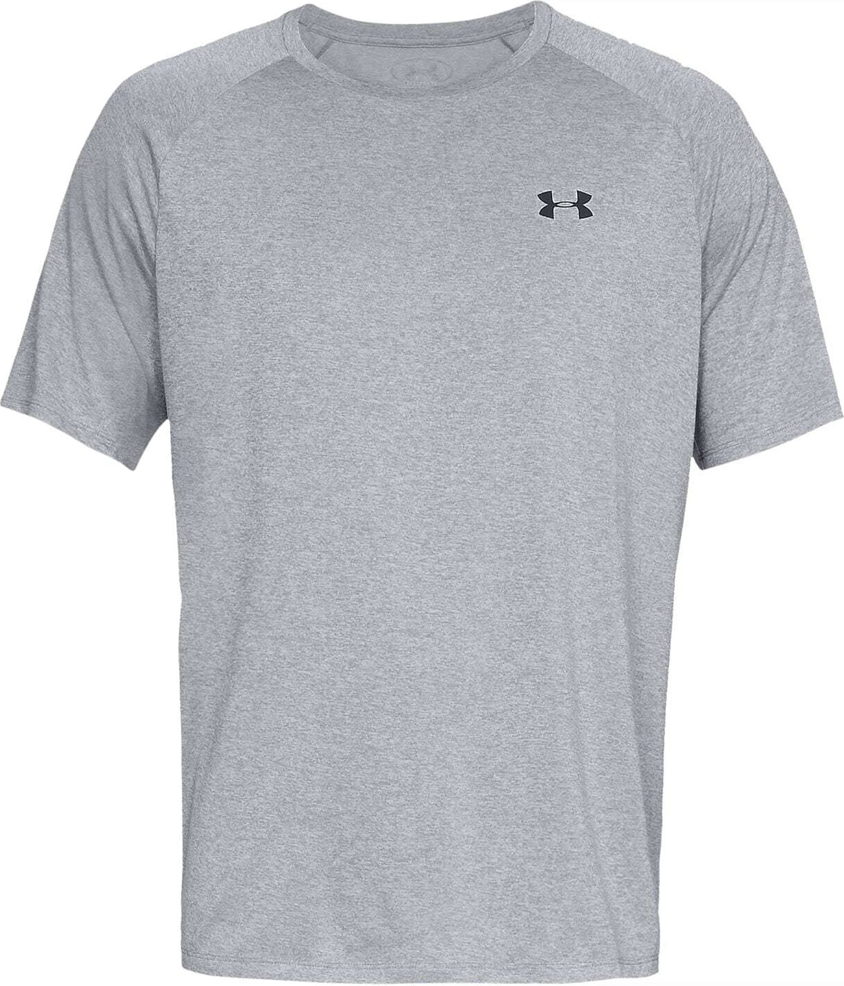 Under Armour - "Tech" T-Shirt für Herren (Hellgrau meliert/Schwarz)