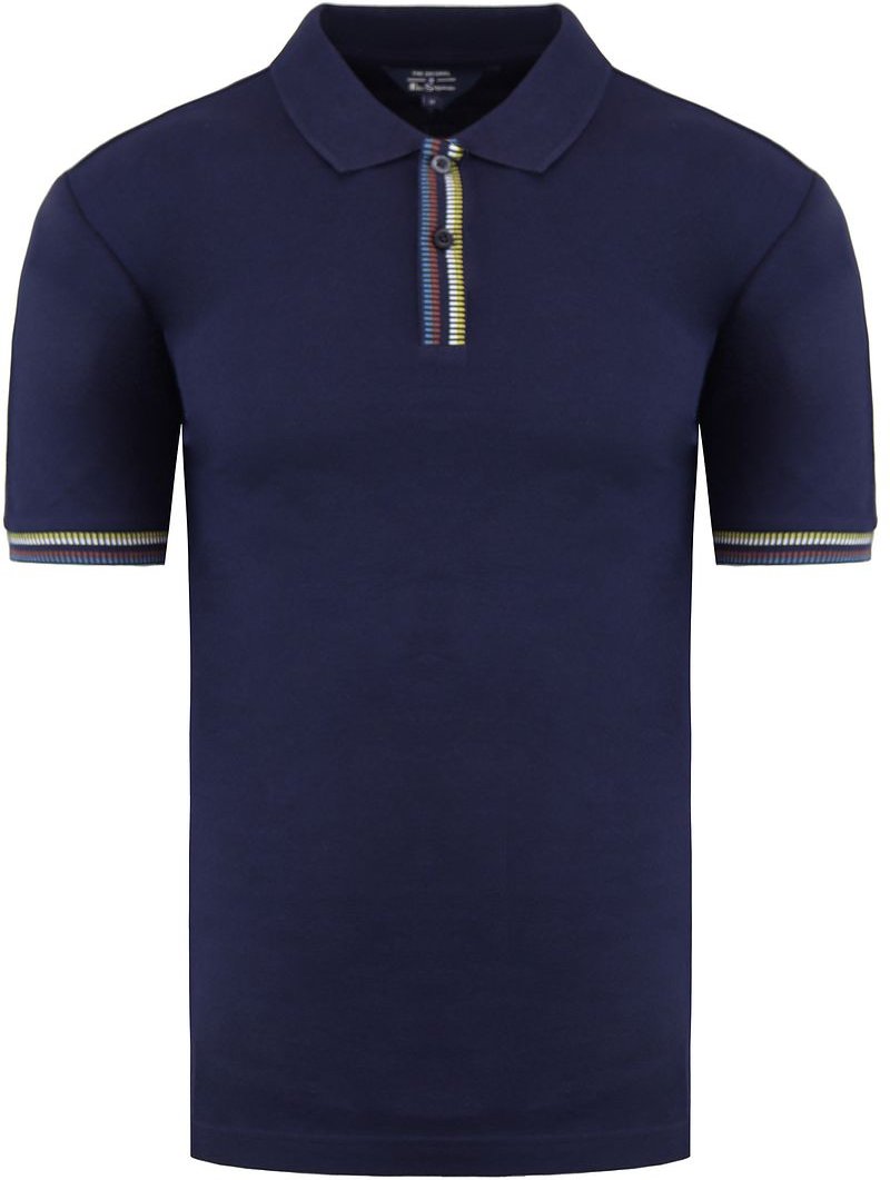 Ben Sherman Placket Interesse Herren Navy Polo Shirt
