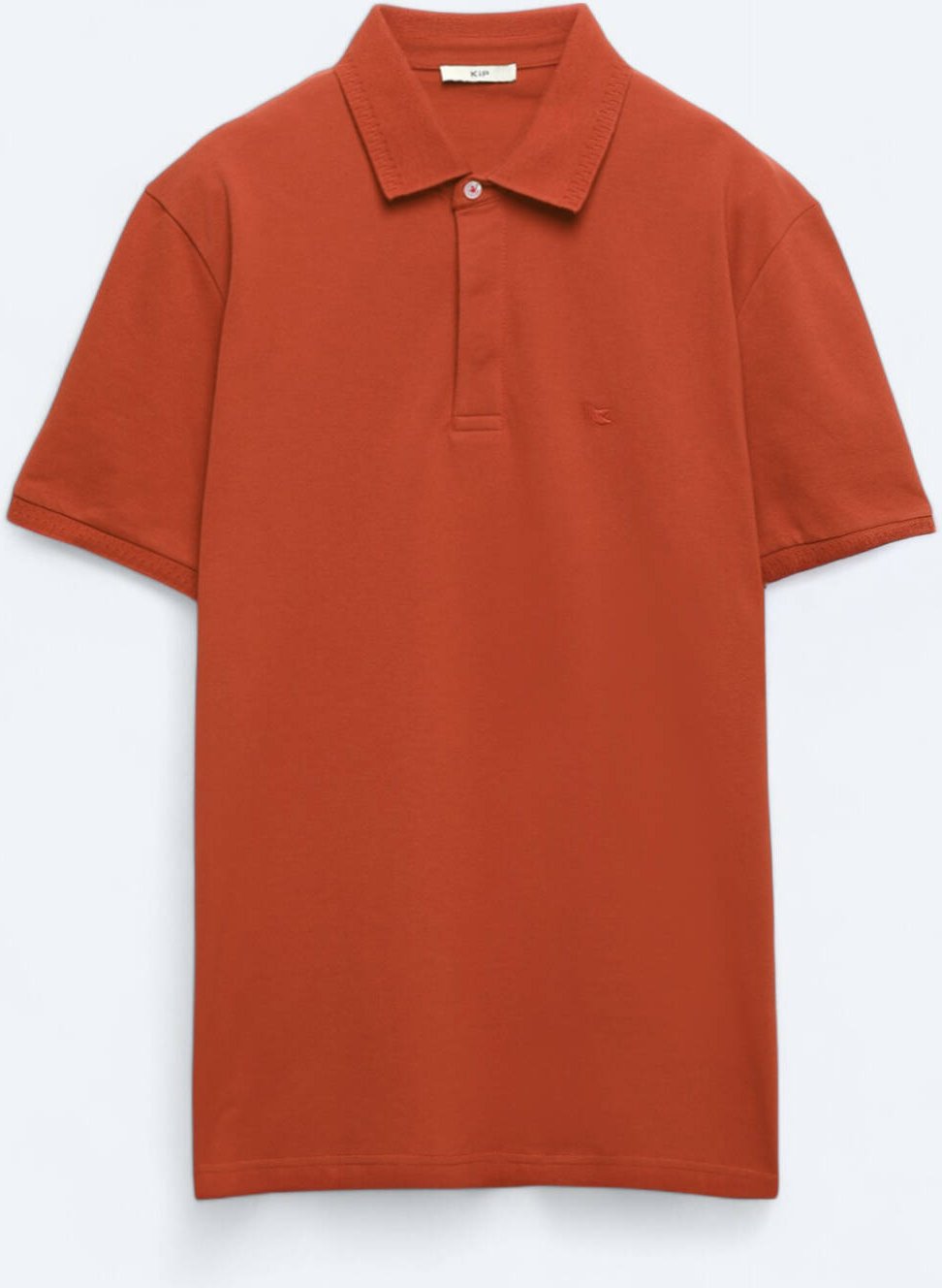 Schlichtes T-Shirt mit Polokragen