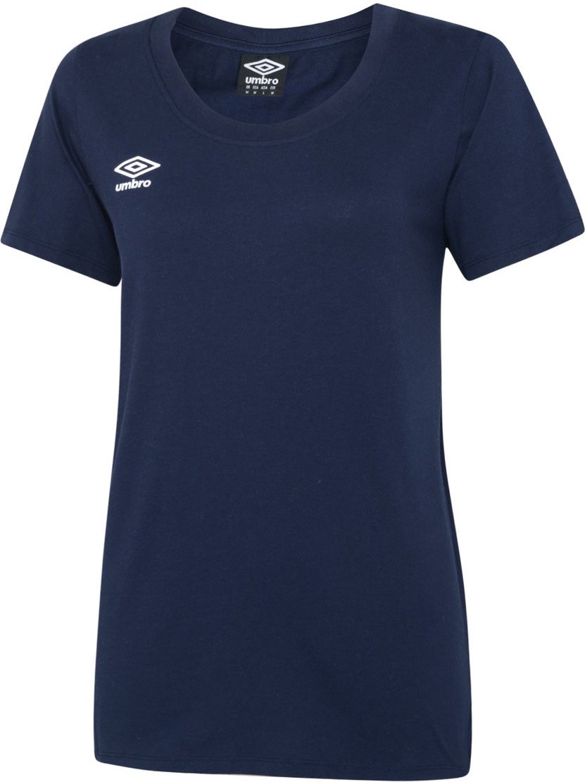 Umbro Damen/Damen Club Freizeit-T-Shirt (Marineblau/Weiß)