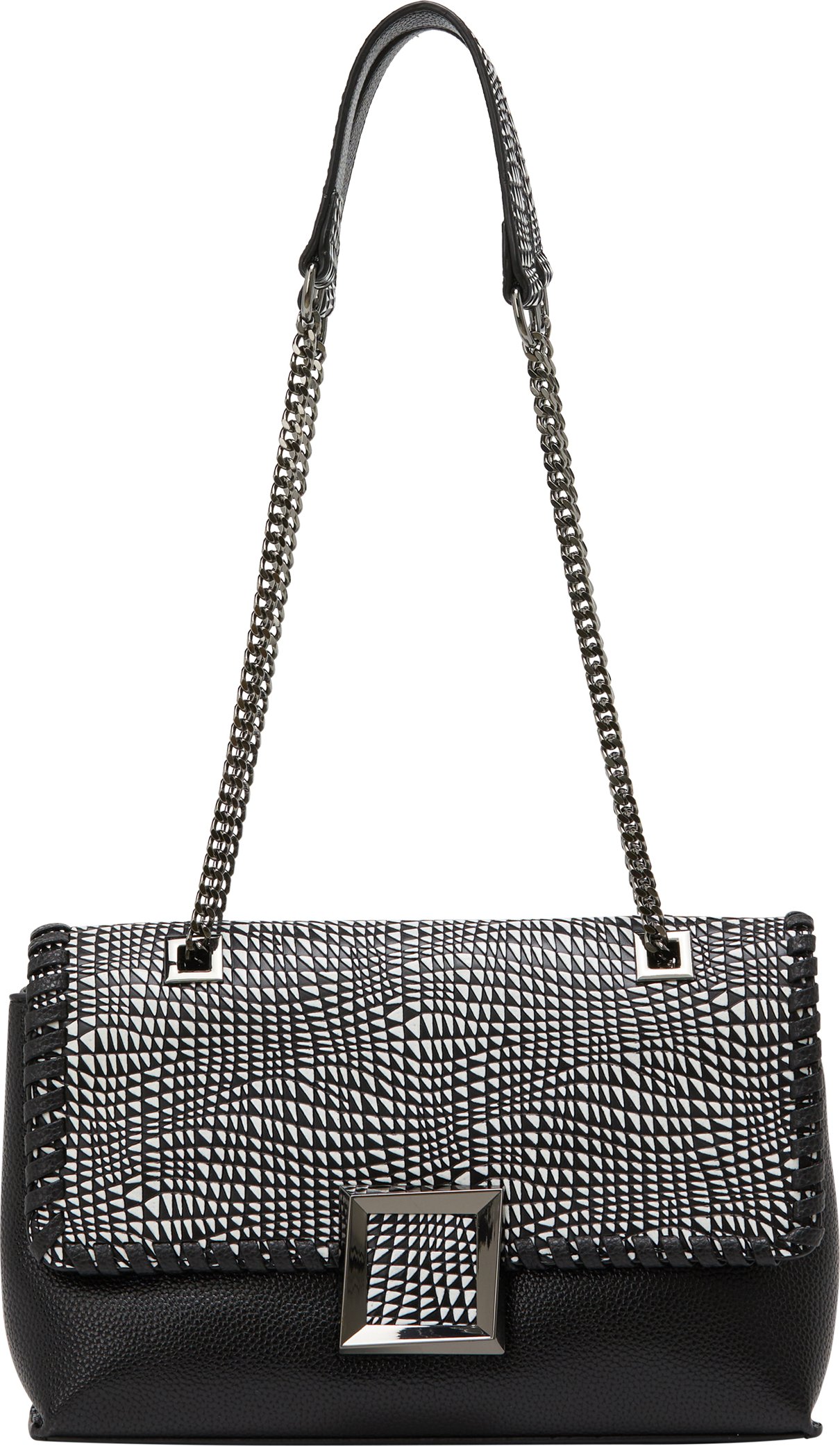 Faina Klappentasche Klappentasche Frauen schwarz-weiß