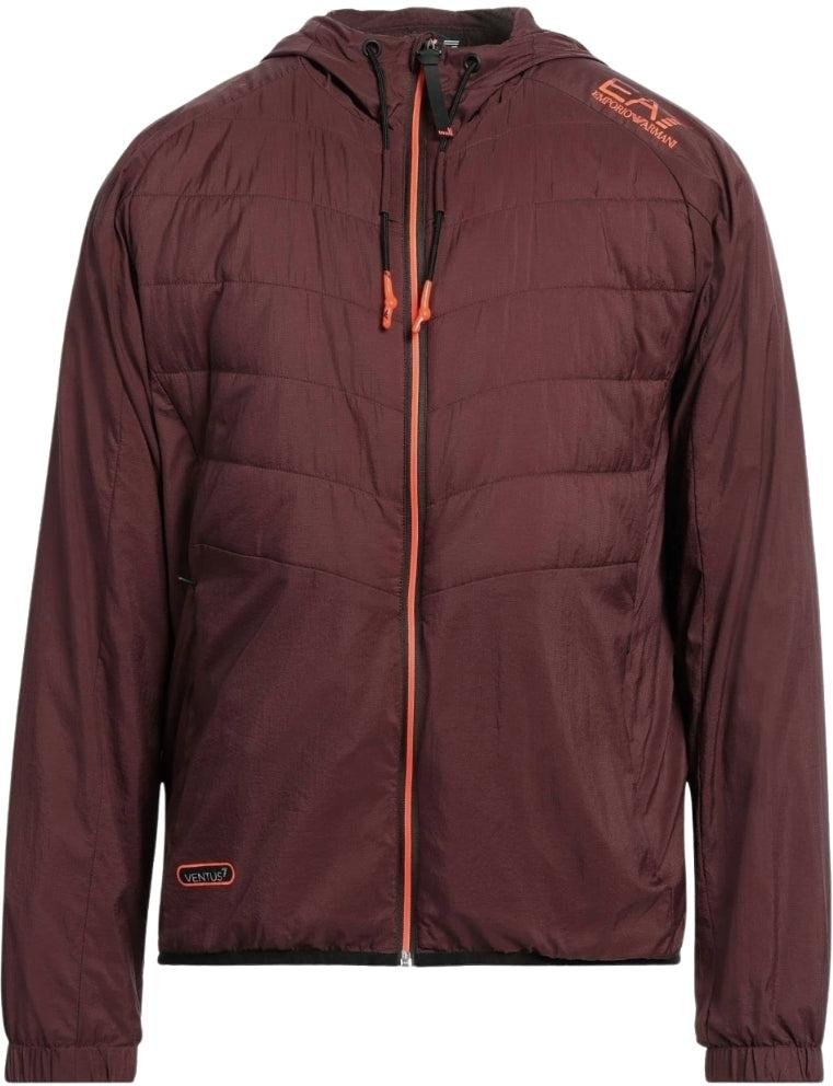 Emporio Armani - Bomberjacke für Herren, mit Kapuze, Leicht (Bittere Schokolade)