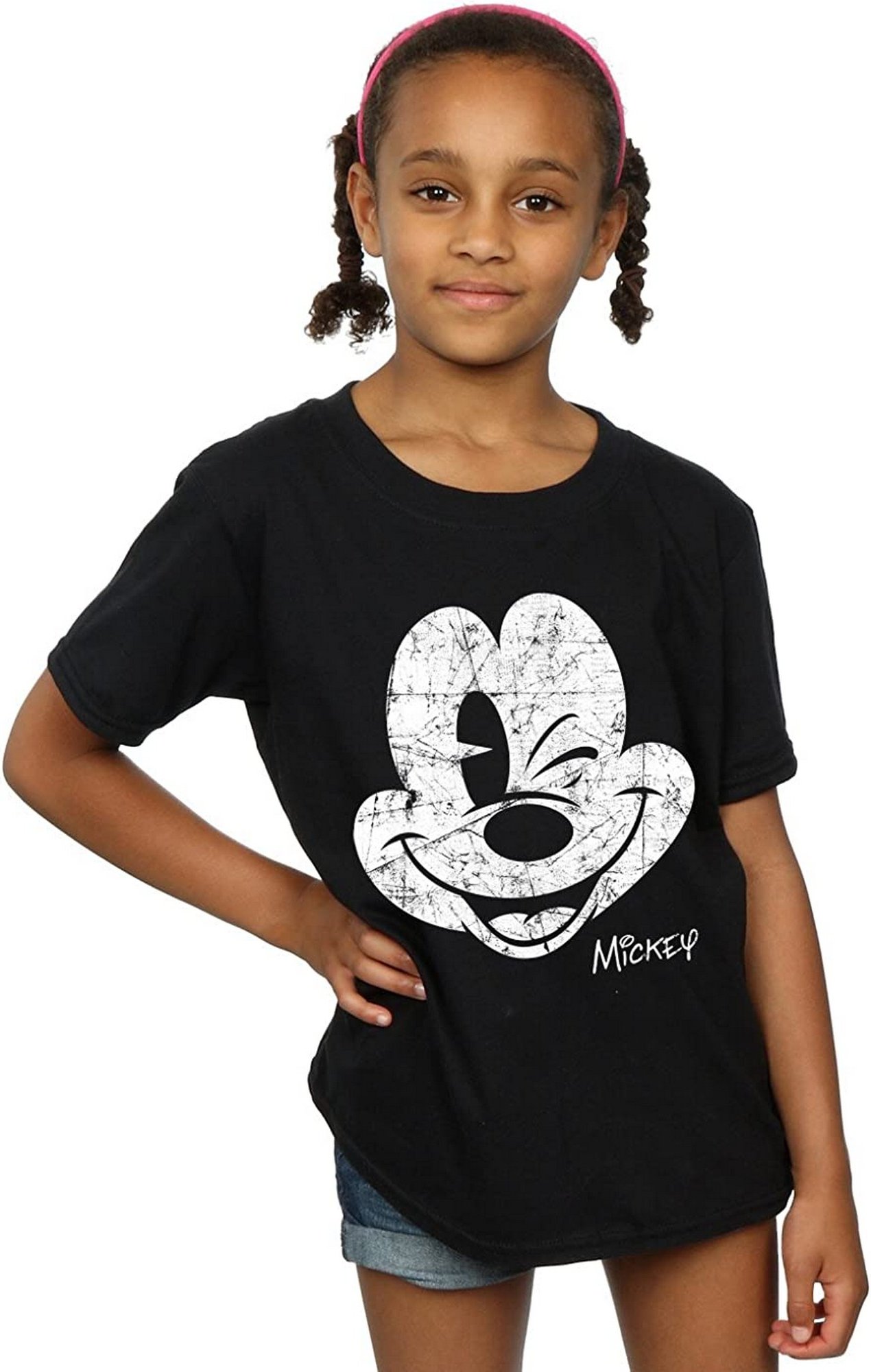 Disney - T-Shirt für Mädchen (Schwarz)