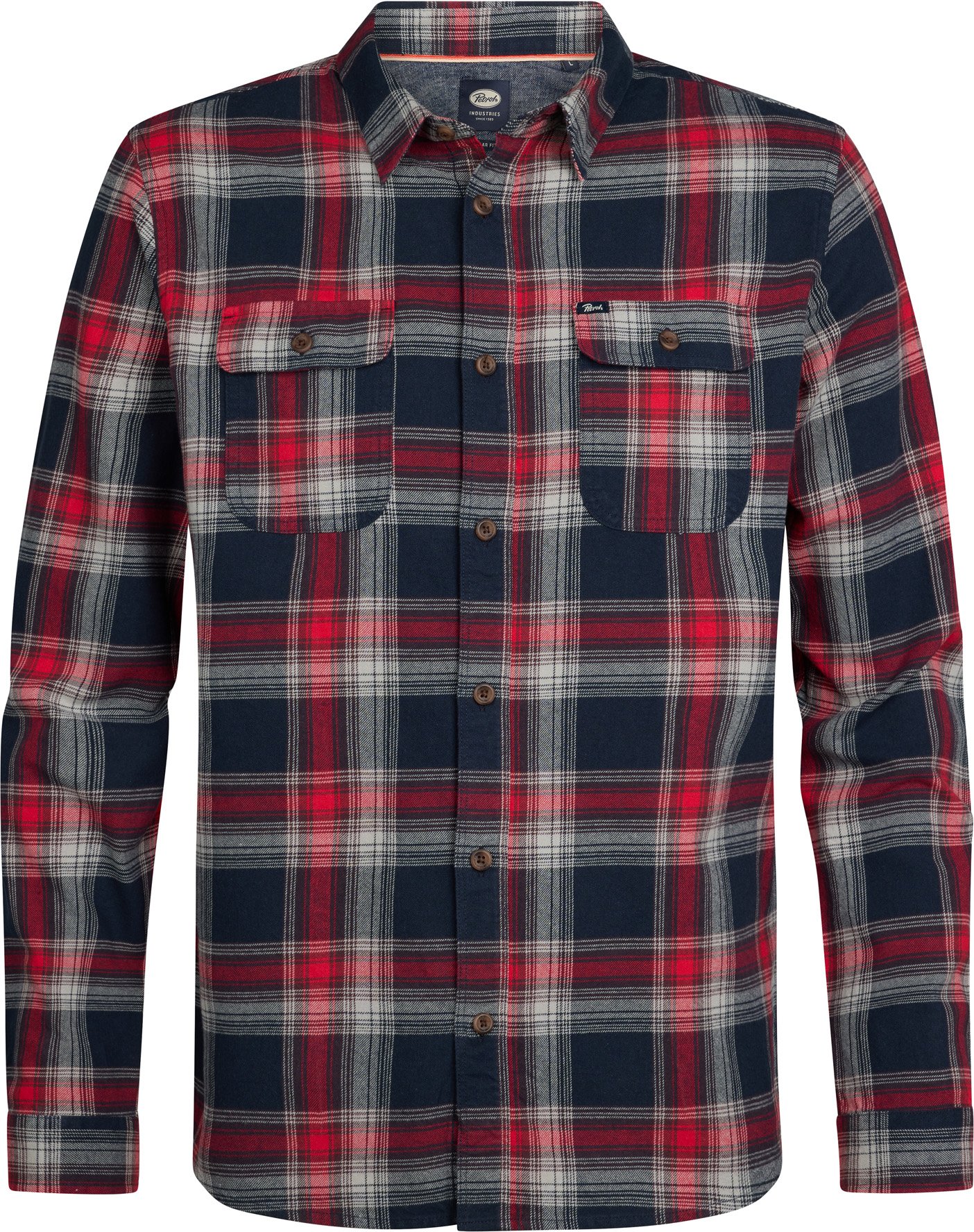 Petrol Industries - Kariertes Hemd Fox River Herren - Rot