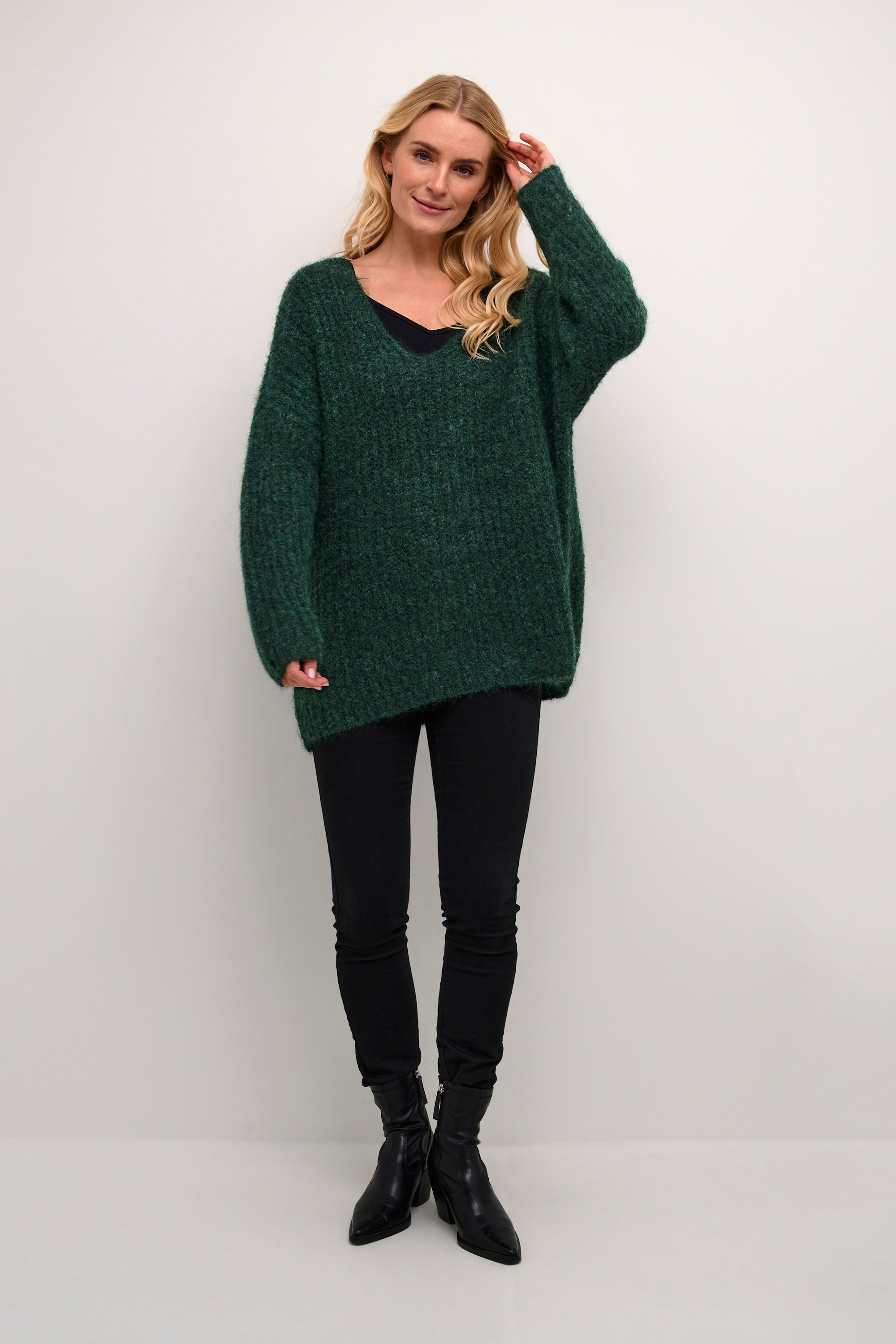 Strickpullover Oversize fit green