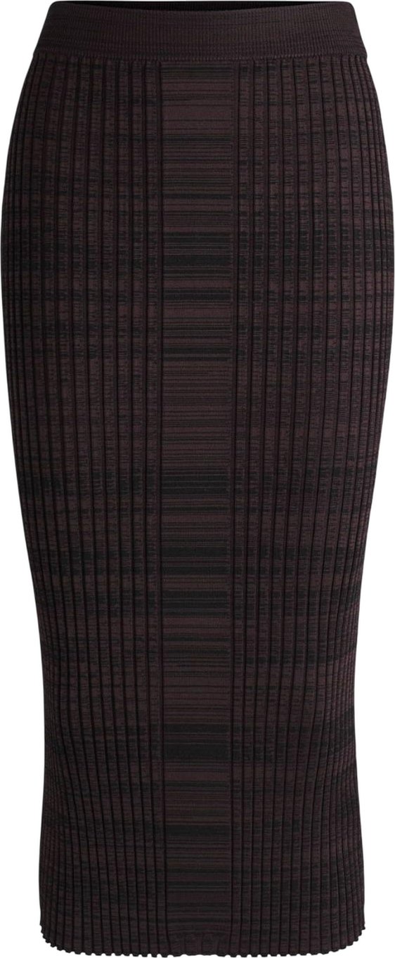 Boss - "Farmina" Midirock für Damen Jerseyware (Braun)