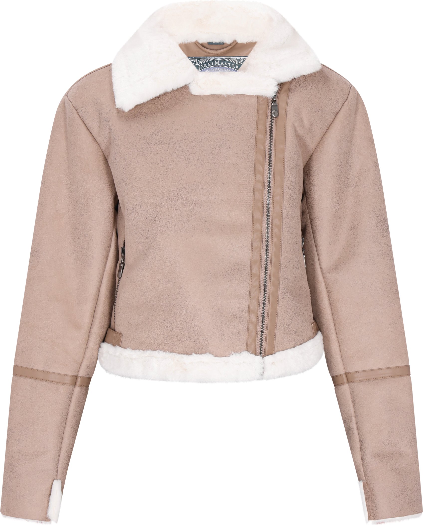 Dreimaster Jacke Damen Taupe