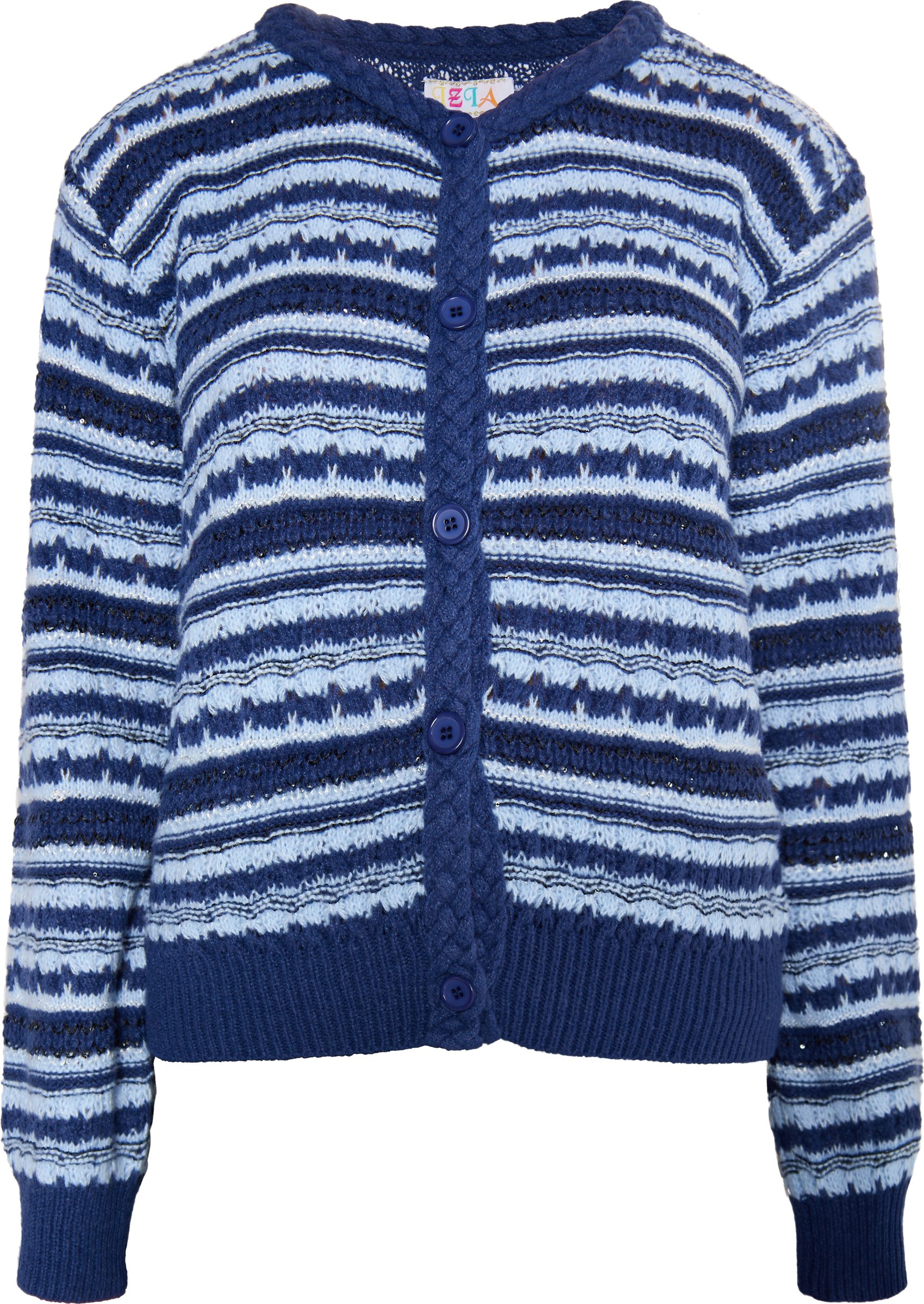 Thumbnail - IZIA Strickjacke Damen Marine Mehrfarbig