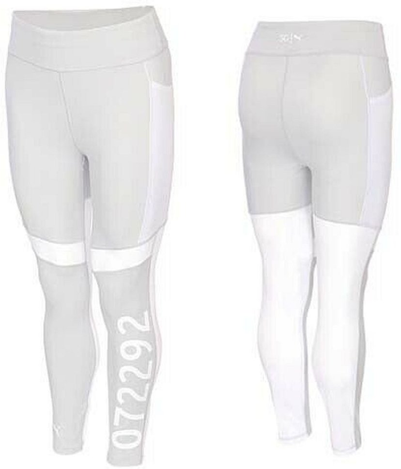 Puma x Selena Gomez Stretch Taille Hellgrau Frauen enge Leggings 518523 02