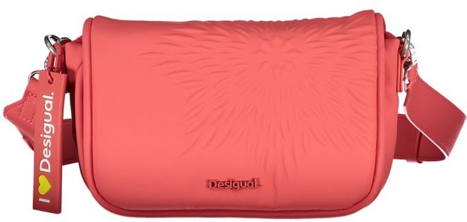 Desigual Rote Polyethylen-Handtasche
