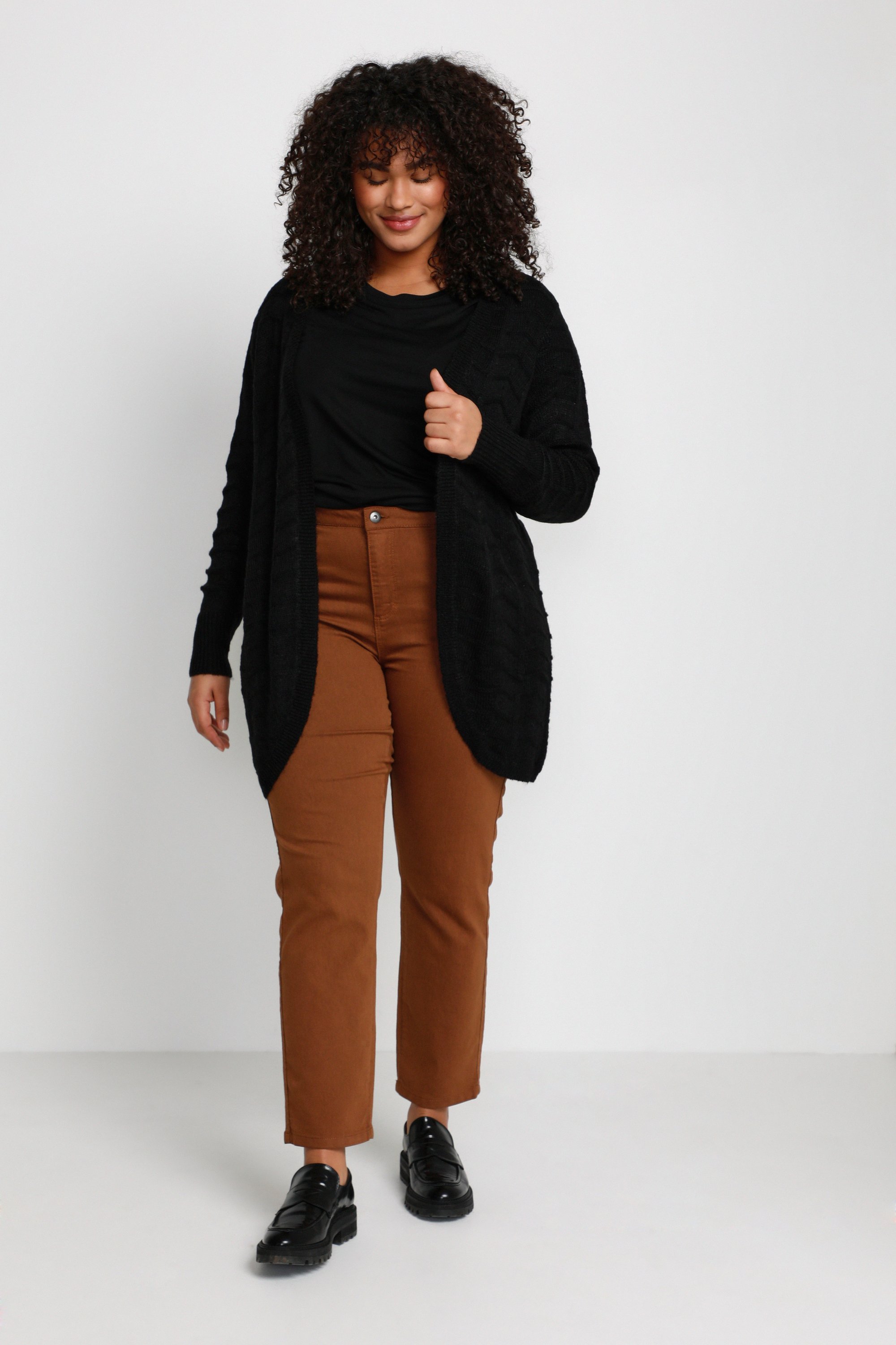 Strickjacke Regular fit black