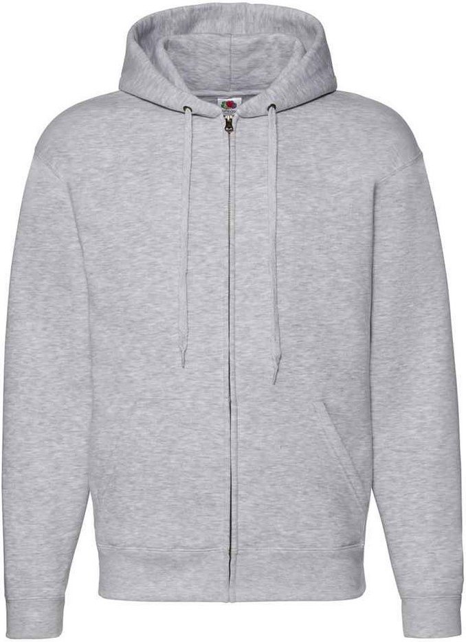 Fruit of the Loom Unisex Erwachsene Premium Full Zip Hoodie (Heather Grey)