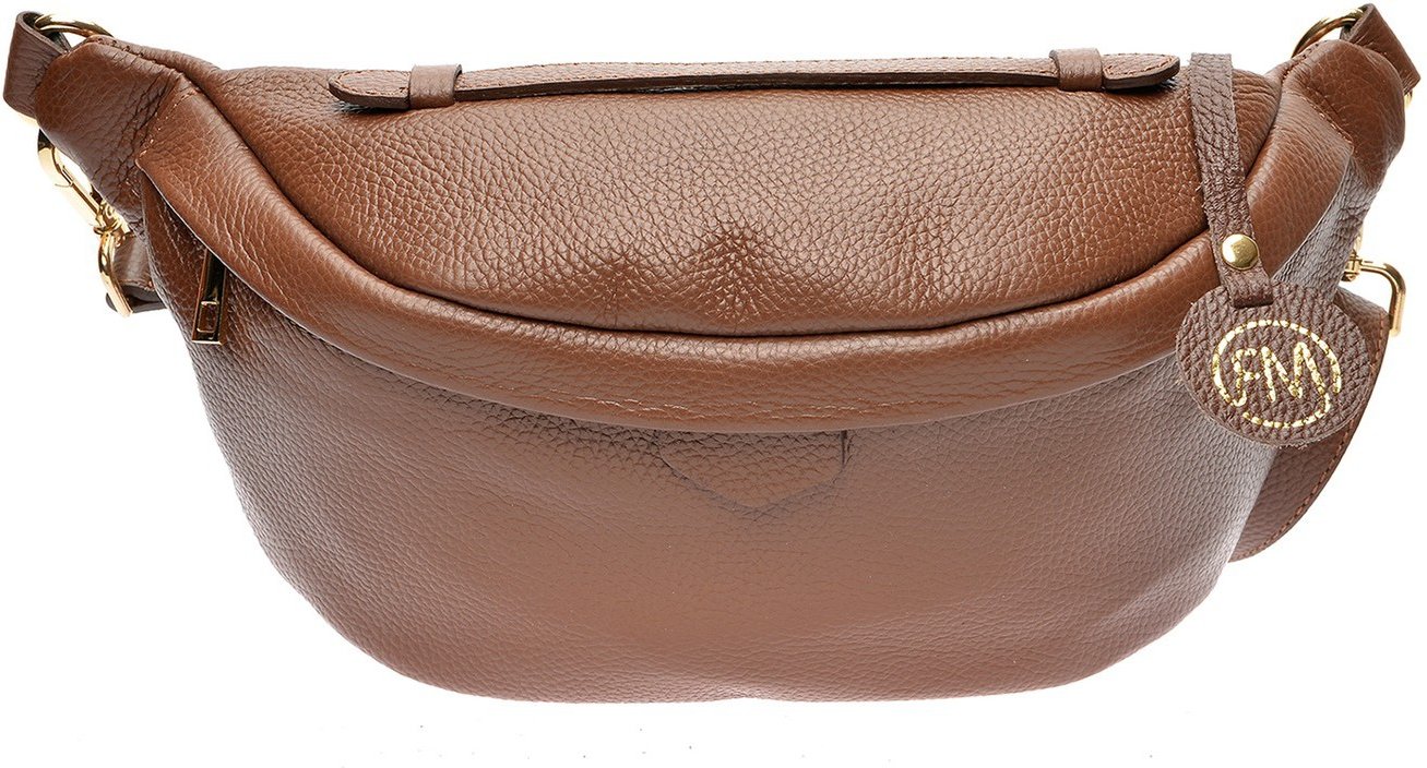 Roberta M Kastanienbraun Rindsledertasche