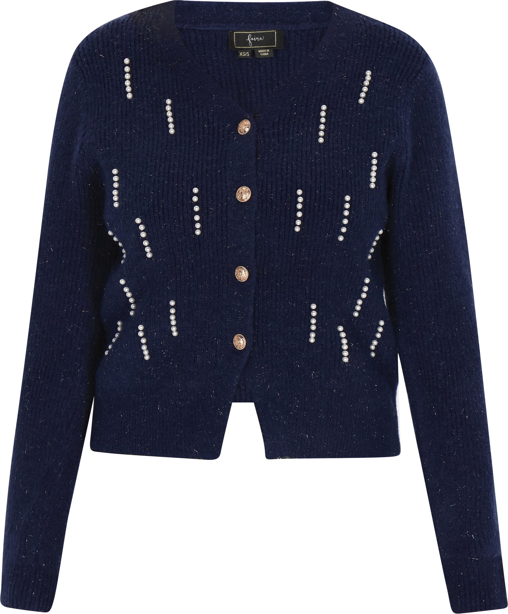 Faina Strickjacke Damen Marine